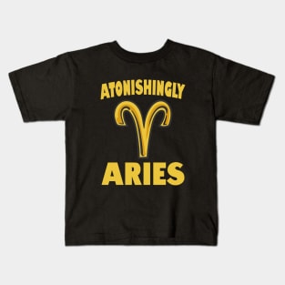 Astonishingly Aries Kids T-Shirt